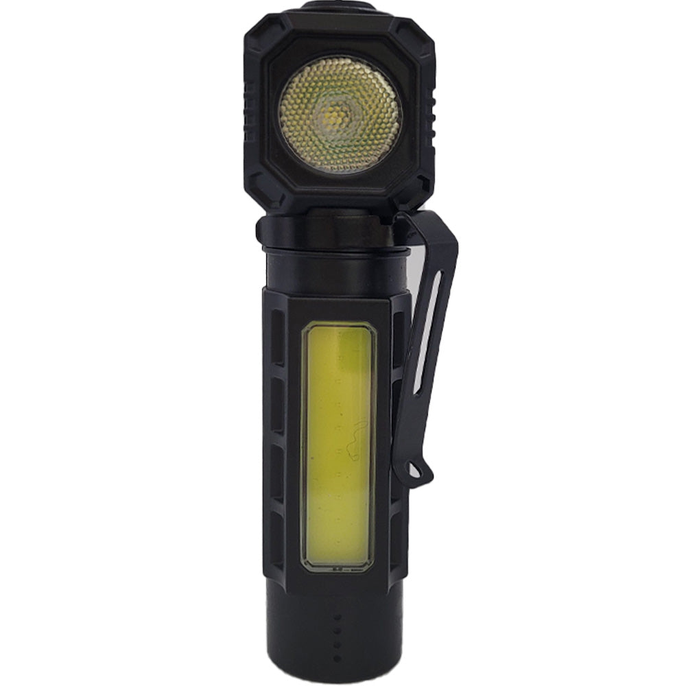 Mini Lanterna Led + Elástico Para Testa Bommax Preta - BM-A093